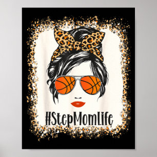 Poster Bandeau léopard Vie de belle-mère de baseball Mère