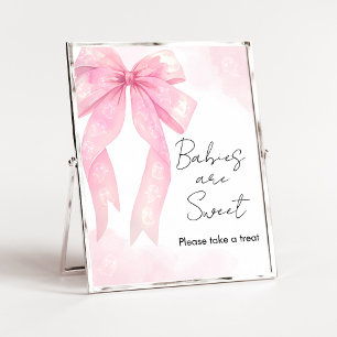 Poster Bandeau Rose Fête Bébé Little Boo Les Bébés sont M