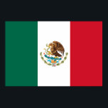 Poster Bandera de Mexico Drapeau national Mexicanos<br><div class="desc">Le drapeau du Mexique est un tricolore vertical de vert, blanc et rouge avec l'emblème au centre de la bande blanche. "Le serment au drapeau : Drapeau du Mexique ! Héritage de nos héros, symbole de l'unité de nos parents et de nos frères et soeurs. Nous promettons d'être toujours loyaux...</div>
