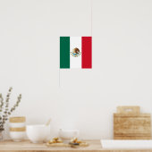 Poster Bandera de Mexico Drapeau national Mexicanos (Cuisine)