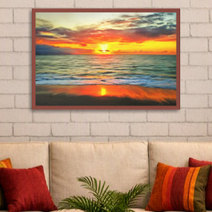 Poster Banderas Bay Sunset 1738 Art Print