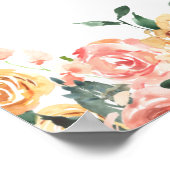 Poster Banderole de bienvenue pour la fête d'engagement f (Coin)