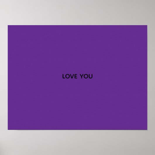 POSTER BANDEROLE JE T'AIME (Devant)