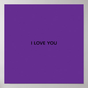 POSTER BANDEROLE JE T'AIME