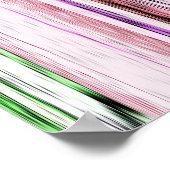 Poster Bandes Abstraites colorées #123 (Coin)