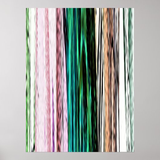 Poster Bandes Abstraites colorées #123 (Devant)