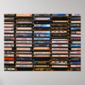Poster Bandes Cassette Rétro (Devant)
