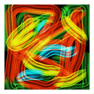 Poster Bandes colorées