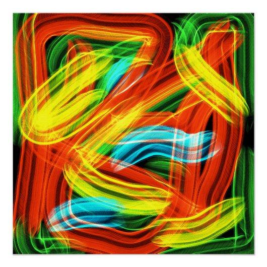 Poster Bandes colorées (Devant)