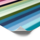 Poster Bandes colorées 01 (Coin)