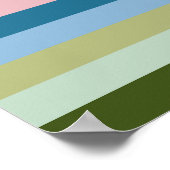 Poster Bandes colorées 02 (Coin)