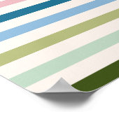 Poster Bandes colorées 03 (Coin)
