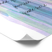 Poster Bandes d'aquarelle bleu abstrait ajouter votre dev (Coin)