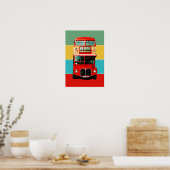 Poster Bandes de bus Retro London (Cuisine)