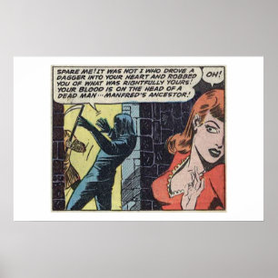 Poster Bandes dessinées d'horreur de l'âge d'or   Bandes 