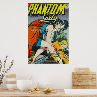 Poster Bandes dessinées vintage Fantastique Lady Fantôme