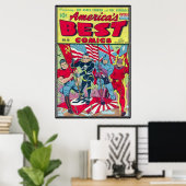 Poster bandes dessinées vintages - (Bureau à domicile)