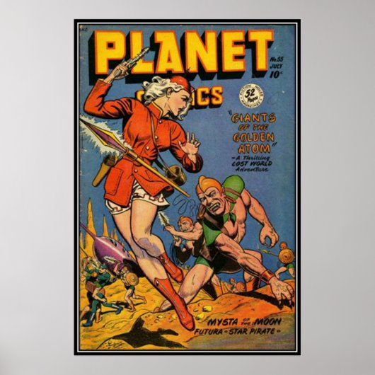 Poster bandes dessinées vintages - (Devant)