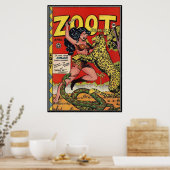 Poster bandes dessinées vintages - (Cuisine)