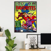 Poster bandes dessinées vintages - (Bureau à domicile)