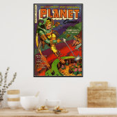 Poster bandes dessinées vintages - (Cuisine)