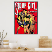 Poster bandes dessinées vintages - (Cuisine)