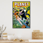 Poster bandes dessinées vintages - (Cuisine)