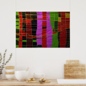 Poster Bandes dorées (Cuisine)