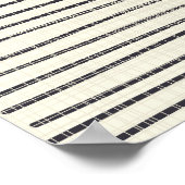 Poster Bandes géométriques dessinées à la main, motif san (Coin)