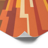 Poster Bandes géométriques dynamiques (Coin)