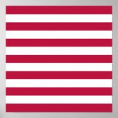 Poster Bandes rouges et blanches (Devant)