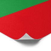 Poster Bandes rouges et vertes (Coin)
