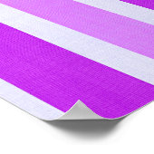 Poster Bandes violettes et blanches (Coin)
