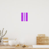 Poster Bandes violettes et blanches (Cuisine)