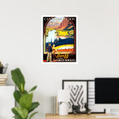 Poster Banff dans les rochers canadiens, voyage vintage (Bureau à domicile)