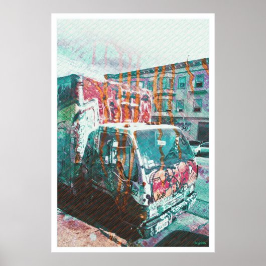 Poster Bang de Camion-A-Licious ( graffiti Love ) (Devant)