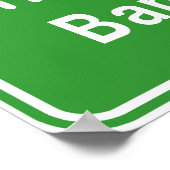 Poster Bangkok Ahead ⚠ Thai Highway Traffic Sign ⚠ (Coin)