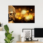 Poster Bangkok, Thaïlande | Bouddha d'or (Bureau à domicile)