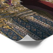 Poster Bangkok, Thaïlande. Le Grand Palais de Bangkok (Coin)