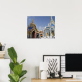 Poster Bangkok, Thaïlande. Le Grand Palais de Bangkok (Bureau à domicile)