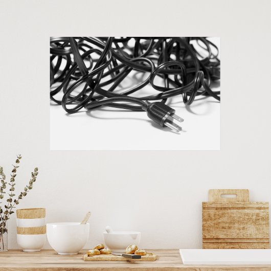 Poster Bangle des câbles d'alimentation (Cuisine)