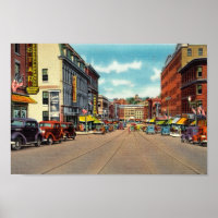 Bangor, carte postale Vintage ME