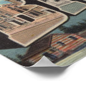 Poster Bangor, Maine, grandes lettres ScènesBangor, ME (Coin)