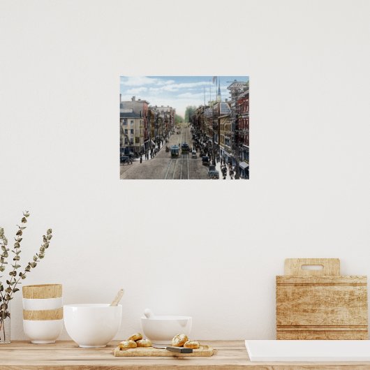 Poster Bangor Maine Main Street (Cuisine)