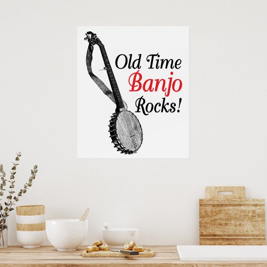 Poster Banjo de l'ancienne époque (Cuisine)