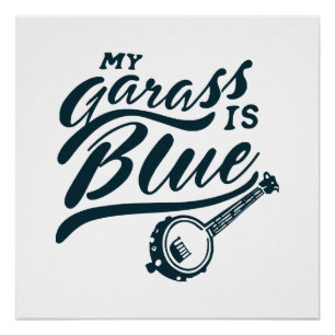 Poster Banjo Mon verre est bleu