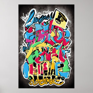 Poster Banksy Style Street Art : Un cadeau amusant, Cool