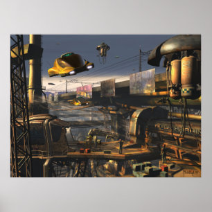 Poster Banlieues 2100 - future copie de ville