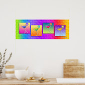 Poster, banner - Pop Art Margaritas Poster (Keuken)