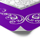 Poster Bannière Ajouter Photos Quinceanera Party Purple S (Coin)